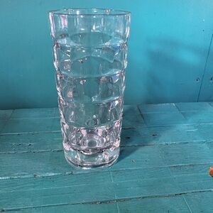 Elegant Clear Glass Vase Made in France by Luminarc